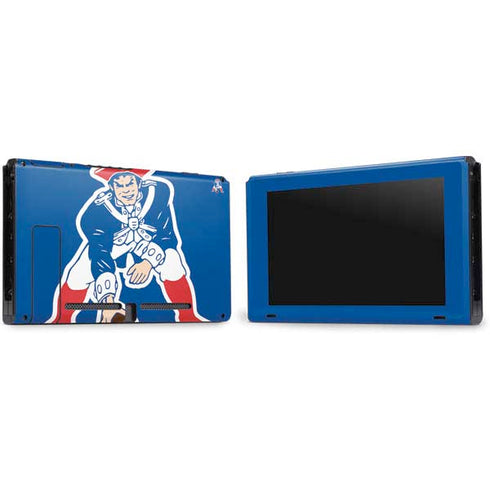 NFL New England Patriots Retro Logo Nintendo Switch Bundle Skin