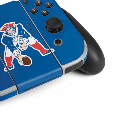 NFL New England Patriots Retro Logo Nintendo Switch OLED (2021) Skin