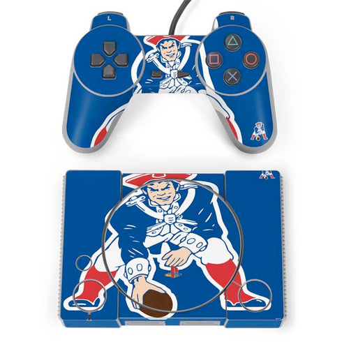 NFL New England Patriots Retro Logo PlayStation Classic Bundle Skin