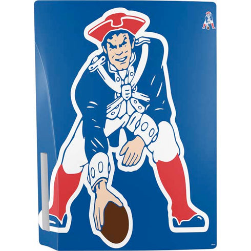 NFL New England Patriots Retro Logo PS5 Console Skin