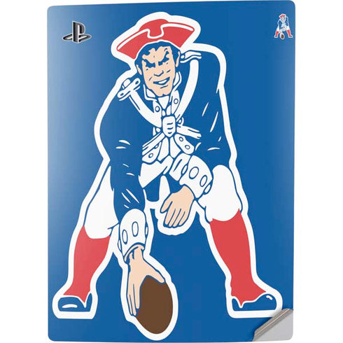 NFL New England Patriots Retro Logo PS5 Digital Edition Console Skin