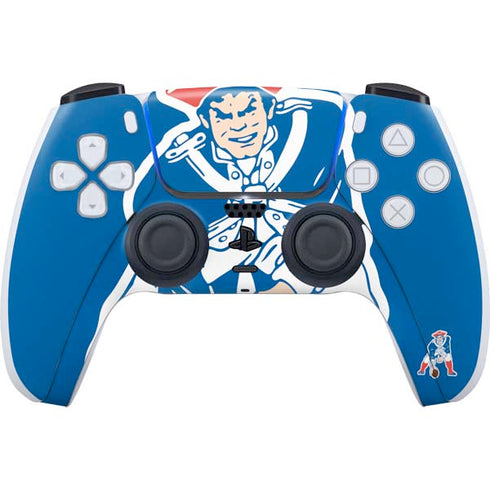NFL New England Patriots Retro Logo PS5 Controller Skin