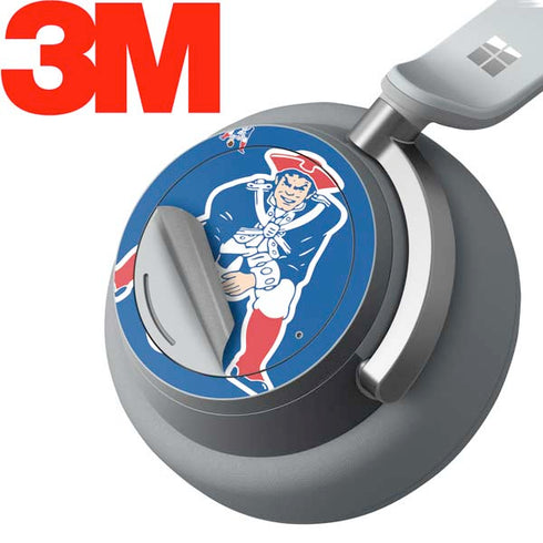 NFL New England Patriots Retro Logo Surface Headphones Skin