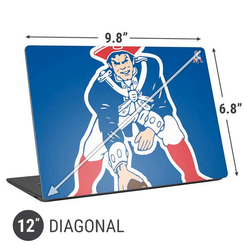 NFL New England Patriots Retro Logo Universal Laptop 12in (9.8 x 6.8in) Skin