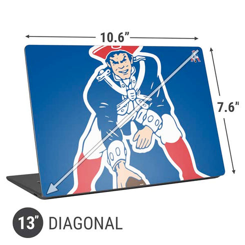 NFL New England Patriots Retro Logo Universal Laptop 13in (10.6 x 7.6in) Skin