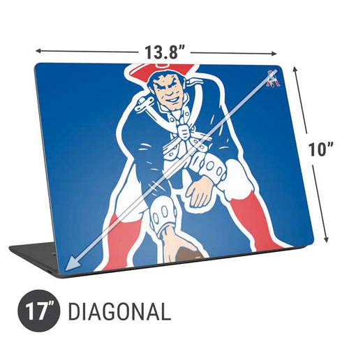 NFL New England Patriots Retro Logo Universal Laptop 17in (13.8 x 10in) Skin