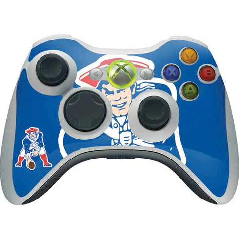 NFL New England Patriots Retro Logo Xbox 360 Wireless Controller Skin
