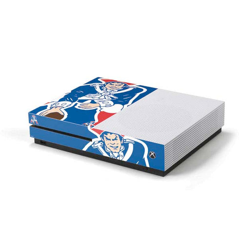 NFL New England Patriots Retro Logo Xbox One S Console Skin