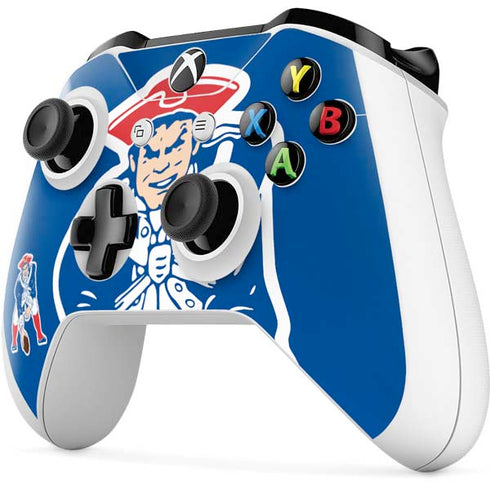 NFL New England Patriots Retro Logo Xbox One S Controller Skin