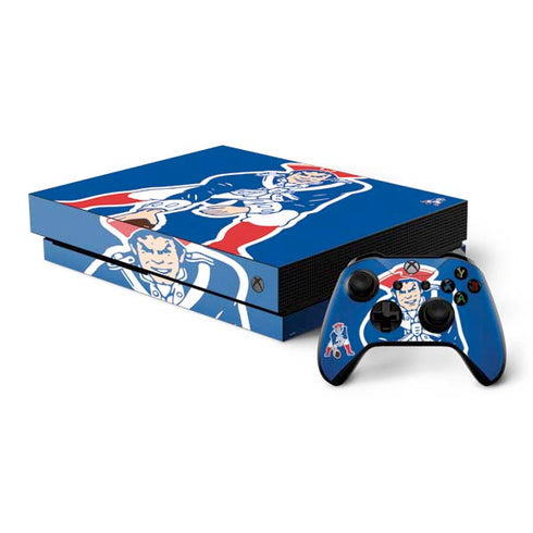 NFL New England Patriots Retro Logo Xbox One X Bundle Skin