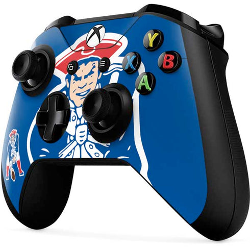 NFL New England Patriots Retro Logo Xbox One X Controller Skin