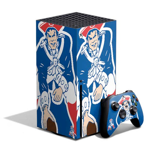 NFL New England Patriots Retro Logo Xbox Series X Bundle Skin