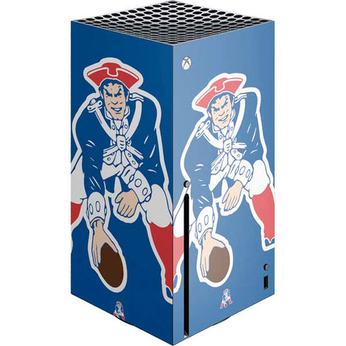 NFL New England Patriots Retro Logo Xbox Series X Console Skin