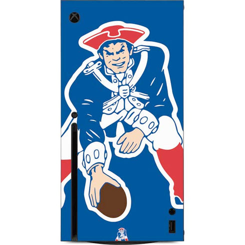 NFL New England Patriots Retro Logo Xbox Series X Console Skin
