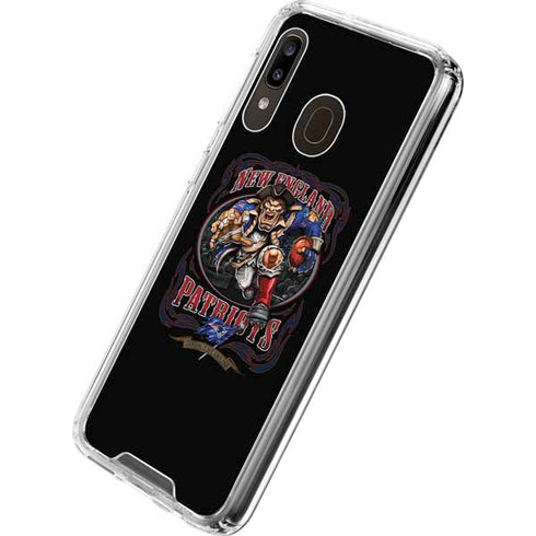 Liquid Blue NFL New England Patriots Running Back Galaxy A30 Clear Case