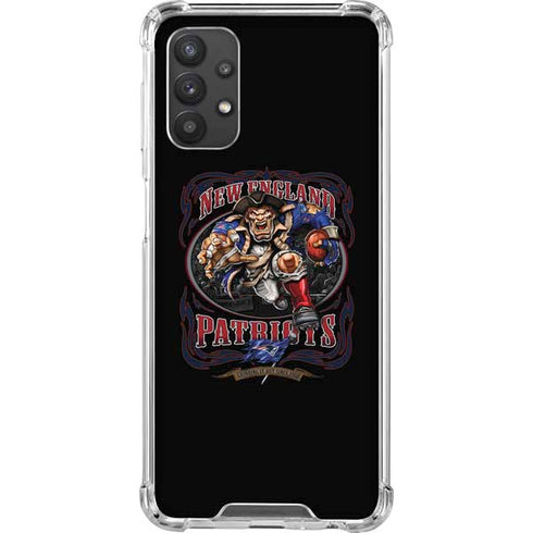 Liquid Blue NFL New England Patriots Running Back Galaxy A32 5G Clear Case