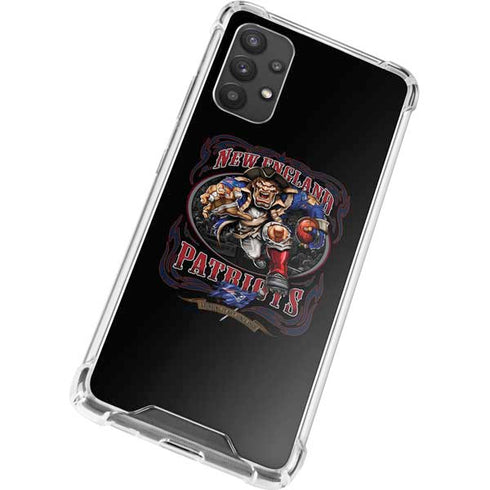 Liquid Blue NFL New England Patriots Running Back Galaxy A32 5G Clear Case