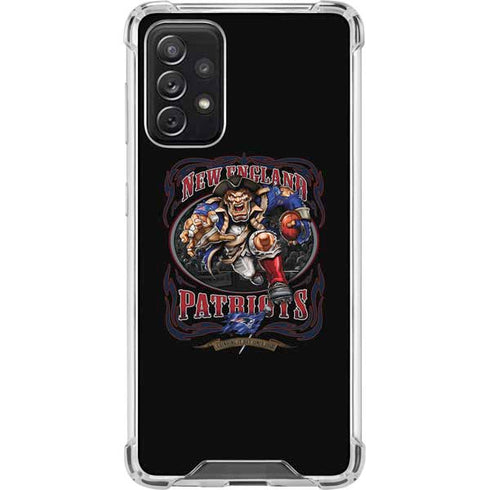 Liquid Blue NFL New England Patriots Running Back Galaxy A72 5G Clear Case