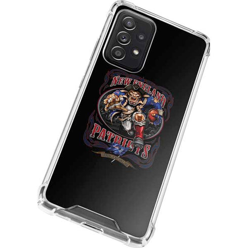 Liquid Blue NFL New England Patriots Running Back Galaxy A72 5G Clear Case