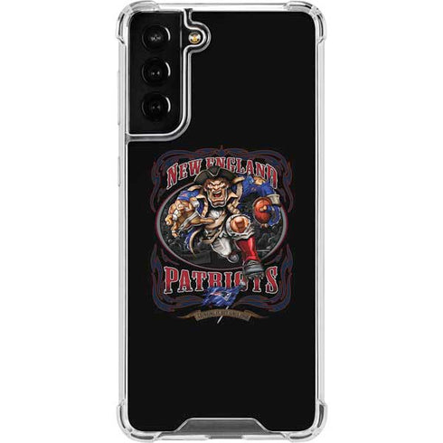Liquid Blue NFL New England Patriots Running Back Galaxy S21 FE Clear Case