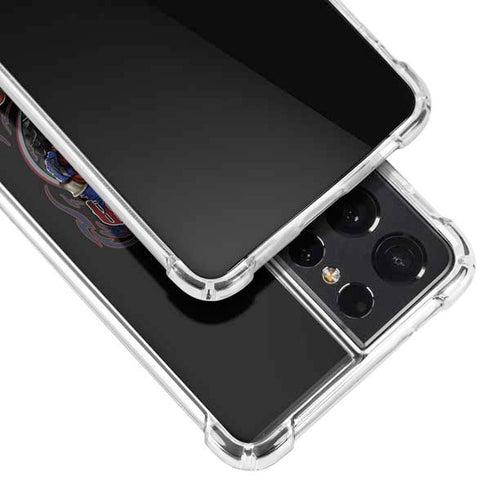 Liquid Blue NFL New England Patriots Running Back Galaxy S21 Ultra 5G Clear Case