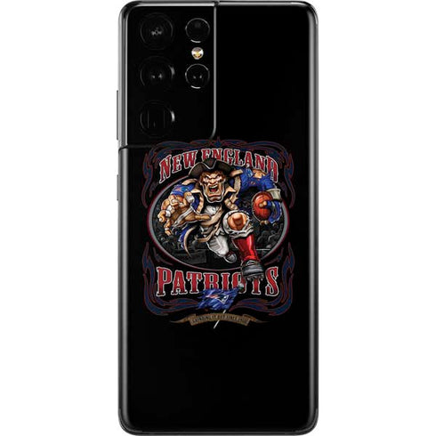 Liquid Blue NFL New England Patriots Running Back Galaxy S21 Ultra 5G Skin