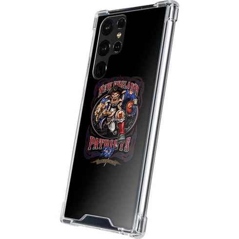 Liquid Blue NFL New England Patriots Running Back Galaxy S22 Ultra Clear Case