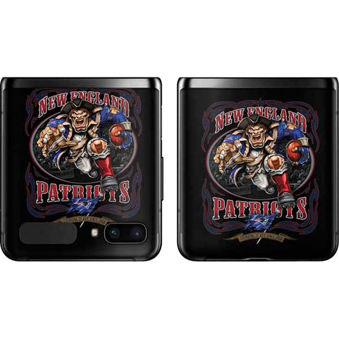 Liquid Blue NFL New England Patriots Running Back Galaxy Z Flip Skin