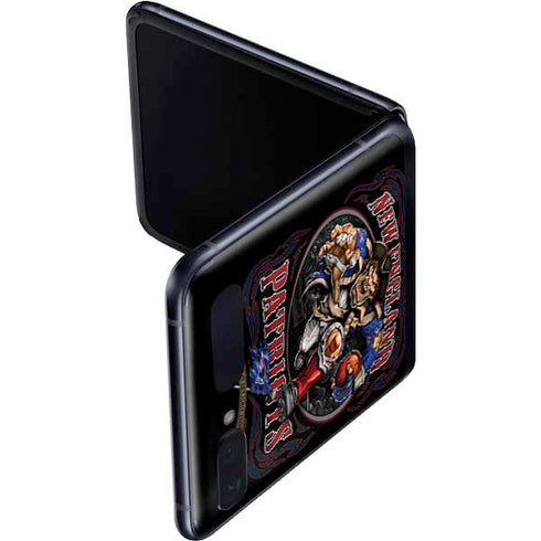Liquid Blue NFL New England Patriots Running Back Galaxy Z Flip Skin