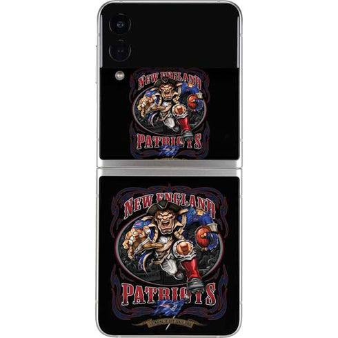 Liquid Blue NFL New England Patriots Running Back Galaxy Z Flip4 5G Skin