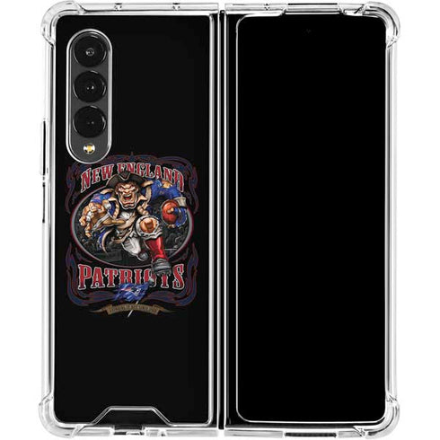Liquid Blue NFL New England Patriots Running Back Galaxy Z Fold4 5G Clear Case