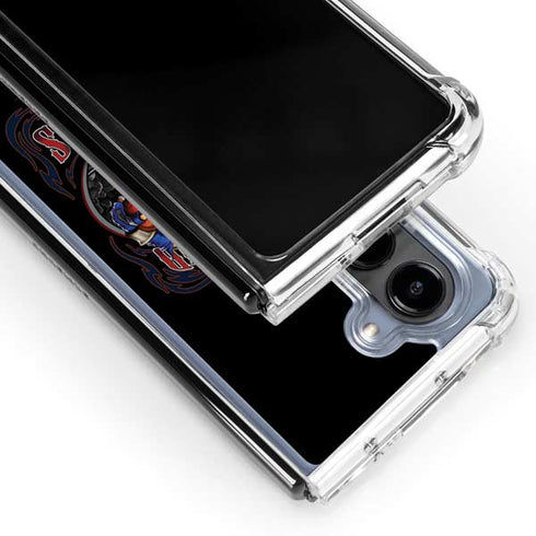 Liquid Blue NFL New England Patriots Running Back Galaxy Z Fold5 5G Clear Case