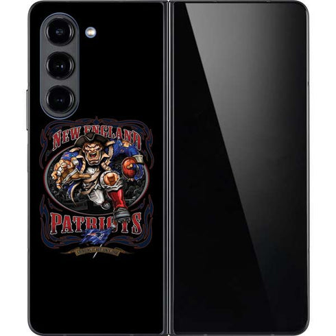Liquid Blue NFL New England Patriots Running Back Galaxy Z Fold5 5G Skin