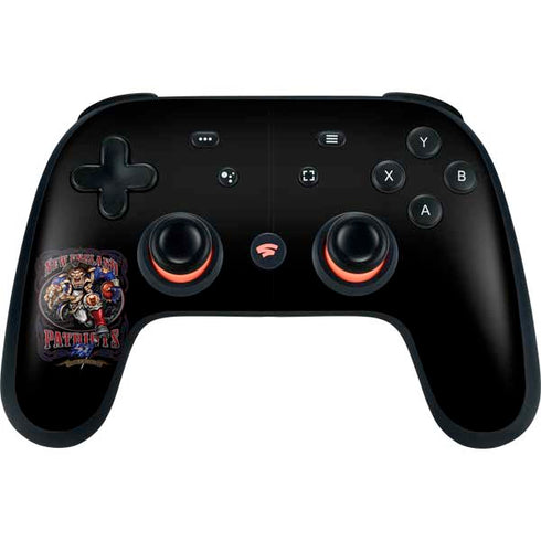 Liquid Blue NFL New England Patriots Running Back Google Stadia Controller Skin