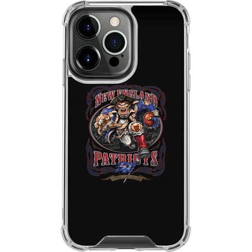 Liquid Blue NFL New England Patriots Running Back iPhone 14 Pro Clear Case
