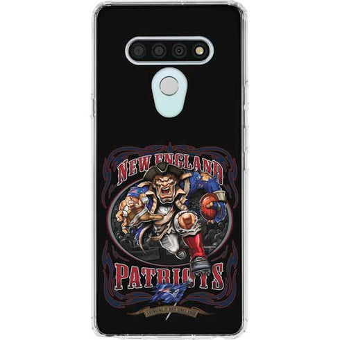 Liquid Blue NFL New England Patriots Running Back LG Stylo 6 Clear Case