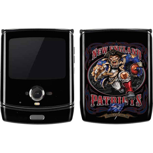 Liquid Blue NFL New England Patriots Running Back Motorola RAZR Skin