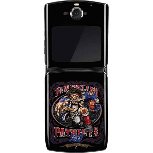 Liquid Blue NFL New England Patriots Running Back Motorola RAZR Skin