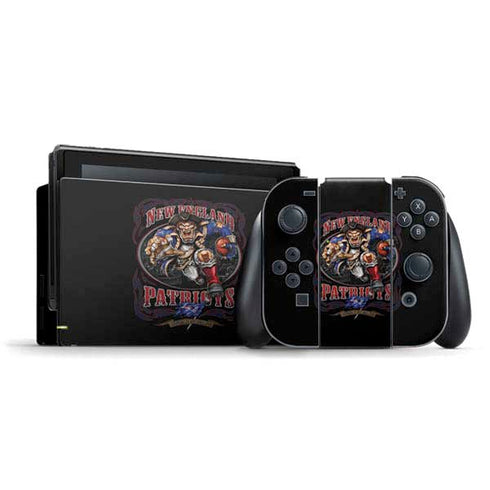 Liquid Blue NFL New England Patriots Running Back Nintendo Switch Bundle Skin
