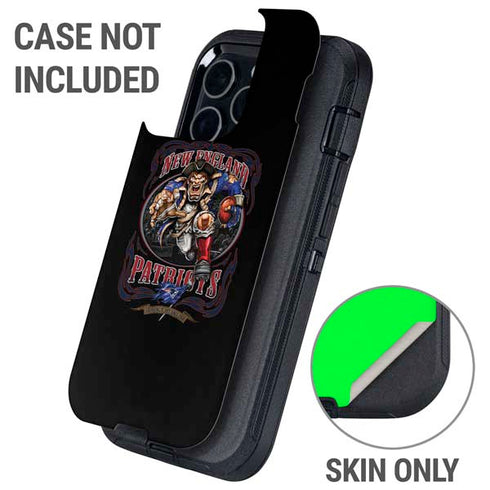 Liquid Blue NFL New England Patriots Running Back Otterbox Defender iPhone Skin