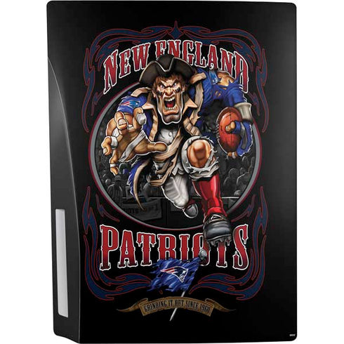 Liquid Blue NFL New England Patriots Running Back PS5 Console Skin