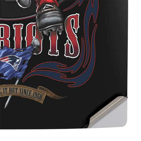 Liquid Blue NFL New England Patriots Running Back PS5 Console Skin