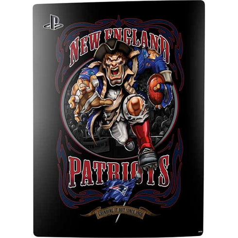 Liquid Blue NFL New England Patriots Running Back PS5 Digital Edition Console Skin