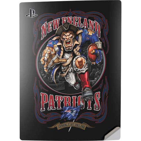Liquid Blue NFL New England Patriots Running Back PS5 Digital Edition Console Skin