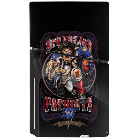 Liquid Blue NFL New England Patriots Running Back PS5 Slim Disk Bundle Skin