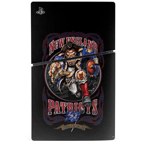 Liquid Blue NFL New England Patriots Running Back PS5 Slim Digital Edition Bundle Skin
