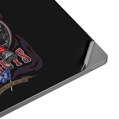 Liquid Blue NFL New England Patriots Running Back Universal Laptop 12in (9.8 x 6.8in) Skin