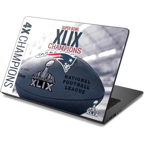 NFL New England Patriots Super Bowl Champs Dell Chromebook Skin