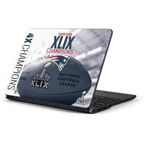 NFL New England Patriots Super Bowl Champs Samsung Chromebook Skin
