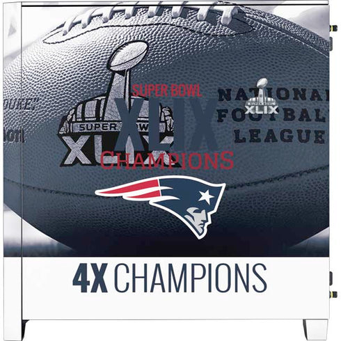 NFL New England Patriots Super Bowl Champs Corsair 4000D Tempered Glass Mid-Tower ATX Case Skin